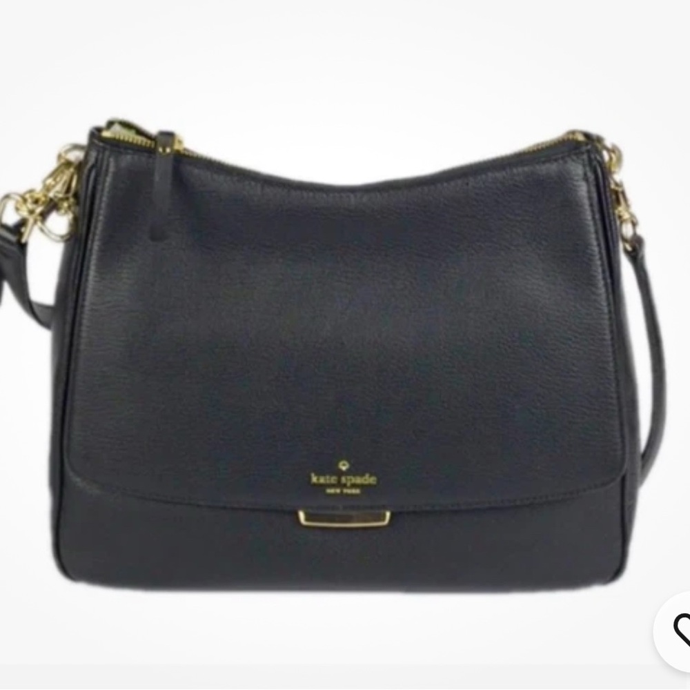 Kate Spade Black Leather Shoulder Bag - Picture 1 of 5